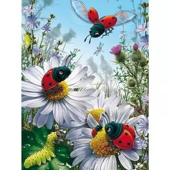Полный 5D Diy Алмазная картина Мультфильм Насекомое Мозаика Вышивка Крестом Домашний Декор Ручной Подарок 25x30cm