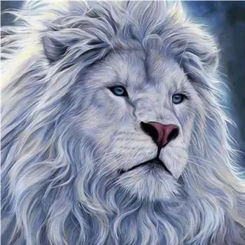 Полный 5D Diy Алмазная картина Мультфильм животных Лев Алмазная вышивка Крест Стежок Домашний декор Ручная работа 25x25cm