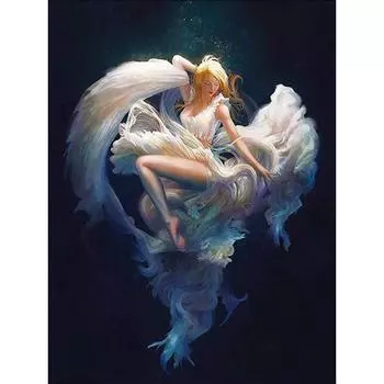 Полный 5D Diy Алмазная картина Мультфильм Девушка Мозаика Вышивка Крестом Домашний Декор Ручной Подарок 25x30cm