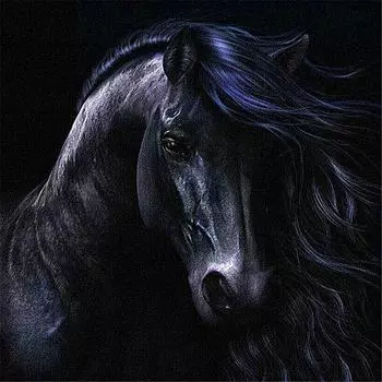 Полный 5D Diy Алмазная картина Мультфильм животных Лошадь Мозаика Вышивка Крестом Домашний декор Ручная работа 25x25cm