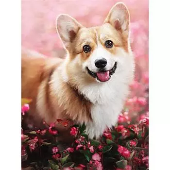 Полный 5D Diy Алмазная картина Мультфильм Животное Собака Вышивка Крестом Домашний Декор Ручной Подарок 25x30cm