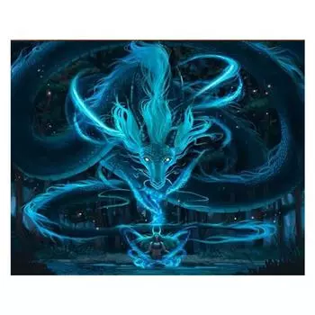 Полный 5D Diy Алмазная картина Мультфильм Дракон Алмазная вышивка Крест Стежок Главная Декор Ручной подарок 20x30cm