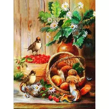 Полный 5D Diy Алмазная картина Мультфильм животных Мозаика Вышивка Крестом Домашний декор Ручной подарок 25x30cm