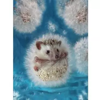 Полный 5D Diy Алмазная картина Мультфильм Маленький Ежик Вышивка Крестом Домашний Декор Ручной Работы 25x30cm