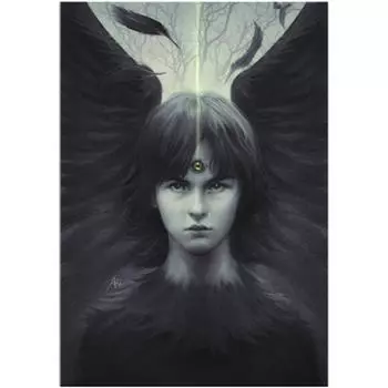 Полный 5D Diy Алмазная картина Мультфильм Взгляд Ангела Вышивка Крестом Домашний Декор Подарок ручной работы 25x30cm