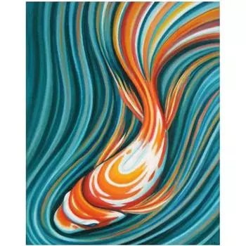 Полный 5D Diy Алмазная картина Мультфильм Карп Мозаика Вышивка Крестом Домашний Декор Ручной Подарок 25x30cm