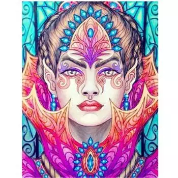 Полный 5D Diy Алмазная картина Мультфильм Женщина Мозаика Вышивка Крестом Домашний Декор Ручной Подарок 25x30cm