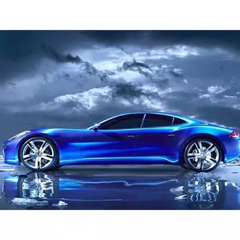 Полный 5D Diy Алмазная картина Мультфильм Роскошный автомобиль Мозаика Вышивка Крестом Домашний декор Ручная работа 25x30cm