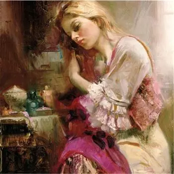 Полный 5D Diy Алмазная картина Мультфильм Женщина Мозаика Вышивка Крестом Домашний Декор Ручной Подарок 25x25cm