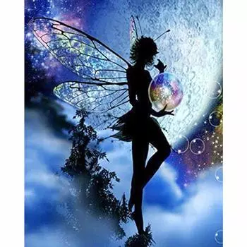 Полный 5D Diy Алмазная картина Мультфильм девушка Алмазная вышивка Крест Стежок Главная Декор Ручной подарок 20x30cm