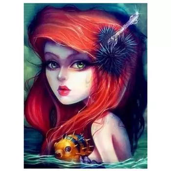 Полный 5D Diy Алмазная картина Мультфильм Девушка Мозаика Вышивка Крестом Домашний Декор Ручной Подарок 25x30cm