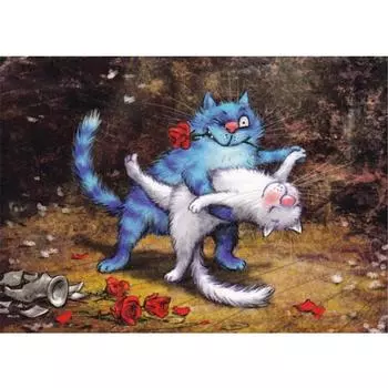 Полный 5D Diy Алмазная картина Мультфильм Кот Танцы Алмазная вышивка Крест Стежок Домашний декор Ручная работа 25x30cm