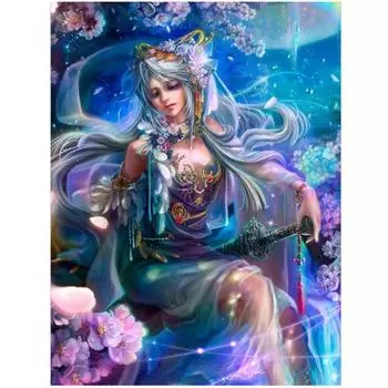 Полный 5D Diy Алмазная картина Мультфильм красивая девушка Вышивка крестиком Домашний декор Ручной подарок Подарок 20X25CM