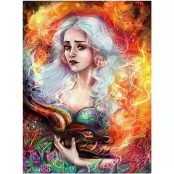 Полный 5D Diy Алмазная картина Мультфильм девушка рисунок Вышивка крестиком Домашний декор Подарок ручной работы 20X25CM