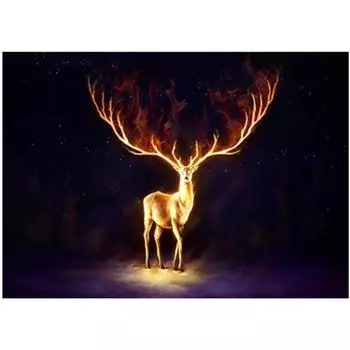 Полный 5D Diy Алмазная картина Мультфильм Олень Алмазная вышивка Крест Стежок Главная Декор Ручной подарок 25x30cm