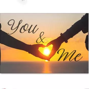 Полный 5D Diy Алмазная картина Мультфильм Любовь к любви Мозаика Вышивка Крестом Домашний Декор Ручная работа 25x30cm