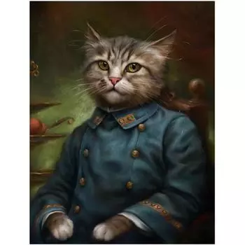 Полный 5D Diy Алмазная картина мультфильм Мистер Кот Вышивка Крестом Домашний Декор Ручной Подарок 25x30cm