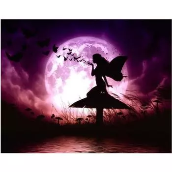 Полный 5D Diy Алмазная картина Мультфильм девушка Алмазная вышивка Крест Стежок Главная Декор Ручной подарок 20x30cm