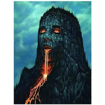 Полный 5D Diy Алмазная картина Мультфильм Вулкан Мозаика Вышивка Крестом Домашний Декор Ручной Подарок 25x30cm