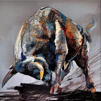 Полный 5D Diy Алмазная картина Мультфильм животных Корова Мозаика Вышивка Крестом Домашний декор Ручная работа 25x25cm