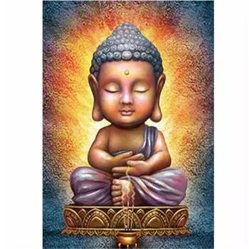 Полный 5D Diy Алмазная картина Мультфильм Рулай Будда Вышивка Крестом Домашний Декор Подарок ручной работы 25x30cm