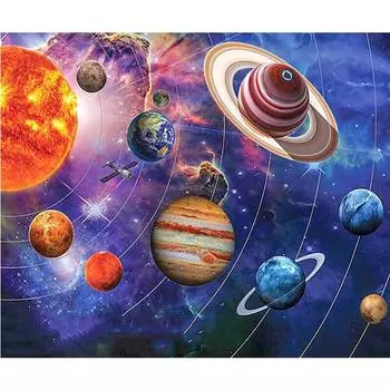 Полный 5D Diy Алмазная картина Мультфильм Планета Мозаика Вышивка Крестом Домашний Декор Ручной Подарок 25x30cm