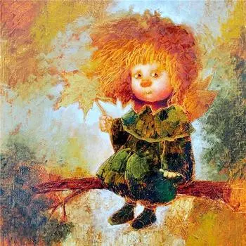 Полный 5D Diy Алмазная картина Мультфильм выстрел в голову Малыш Вышивка Крестом Домашний Декор Подарок ручной работы 30x30cm