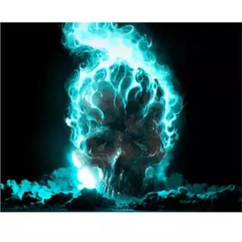 Полный 5D Diy Алмазная картина Мультфильм Череп Мозаика Вышивка Крестом Домашний Декор Ручной Подарок 25x30cm