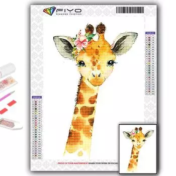 Полный 5D Diy Алмазная картина Мультфильм Маленькие животные 5D Алмазная картина Full Round 20X30CM