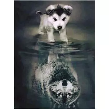 Полный 5D Diy Алмазная картина Мультфильм животных Алмазная вышивка Крест Стежок Главная Декор Ручной подарок 20x30cm