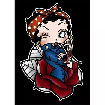 Полный 5D Diy Алмазная картина Мультфильм маленькая девочка Вышивка крестиком Домашний декор Подарок ручной работы 25x30cm