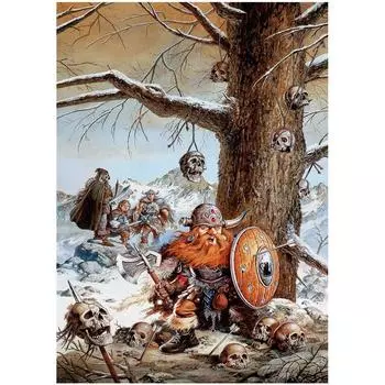 Полный 5D Diy Алмазная картина Мультфильм карлик воин Вышивка Крестом Домашний Декор Подарок ручной работы 25x30cm