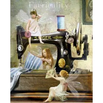 Полный 5D Diy Алмазная картина Мультфильм Faericality Мозаика Вышивка Крестом Домашний Декор Ручная работа 25x30cm