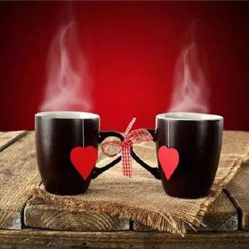 Полный 5D Diy Алмазная картина Мультфильм Любовь Чашка Вышивка Крестом Домашний Декор Ручной Подарок 25x25cm