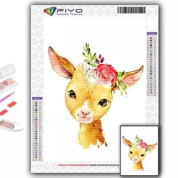 Полный 5D Diy Алмазная картина Мультфильм Маленькие животные 5D Алмазная картина Full Round 20X30CM