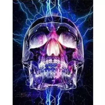 Полный 5D Diy Алмазная картина Мультфильм Череп Мозаика Вышивка Крестом Домашний Декор Ручной Работы 25x30cm