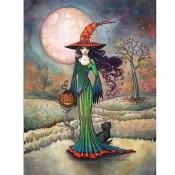 Полный 5D Diy Алмазная картина Мультфильм Женщина Мозаика Вышивка Крестом Домашний Декор Ручной Подарок 25x30cm