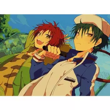 Полный 5D Diy Алмазная картина Мультфильм Теннис Принц Вышивка Крестом Домашний Декор Ручной Подарок 25x30cm