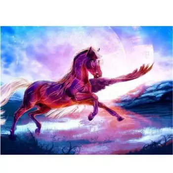 Полный 5D Diy Алмазная картина Мультфильм Пегас Мозаика Вышивка Крестом Домашний Декор Ручной Работы 25x30cm