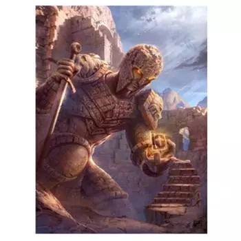 Полный 5D Diy Алмазная картина Мультфильм Фехтовальщик Вышивка Крестом Домашний Декор Ручной Подарок 25x30cm