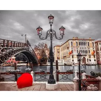 Полный 5D Diy Алмазная картина Мультфильм Пейзаж Город Вышивка Крестом Домашний Декор Ручной Подарок 25x30cm