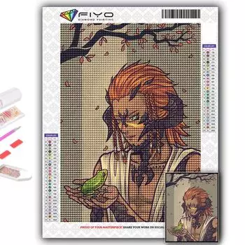 Полный 5D Diy Алмазная картина Мультфильм Аниме Игровой персонаж 5D Алмазная картина Full Round 20X30CM