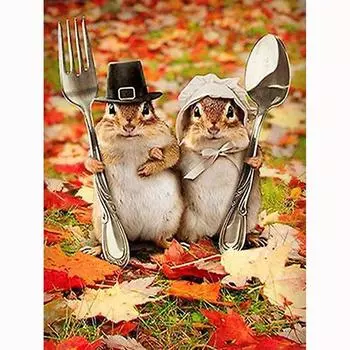 Полный 5D Diy Алмазная картина Мультфильм Мышь Алмазная вышивка Крест Стежок Главная Декор Ручной подарок 25x30cm