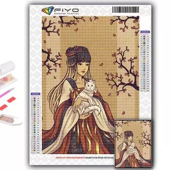 Полный 5D Diy Алмазная картина Мультфильм Аниме Игровой персонаж 5D Алмазная картина Full Round 20X30CM