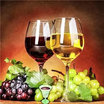 Полный 5D Diy Алмазная картина Мультфильм вино Алмазная вышивка Крест Стежок Главная Декор Ручной подарок 30x30cm