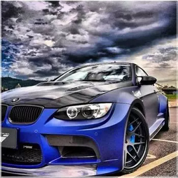 Полный 5D Diy Алмазная картина Мультфильм Автомобиль Мозаика Вышивка Крестом Домашний Декор Ручной Работы 25x25cm