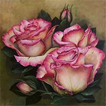 Полный 5D Diy Алмазная картина Мультфильм Цветочная Мозаика Вышивка Крестом Домашний Декор Ручной Подарок 25x25cm