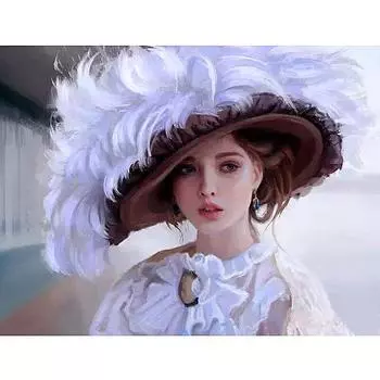 Полный 5D Diy Алмазная картина Мультфильм Красивая женщина Вышивка Крестом Домашний Декор Ручной Подарок 25x30cm