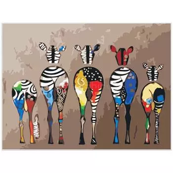 Полный 5D Diy Алмазная картина Мультяшный рисунок лошади Вышивка крестом Домашний декор Подарок ручной работы 25x30cm