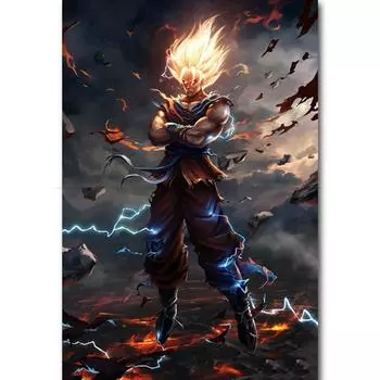 Полный 5D Diy Алмазная картина Наруто Алмазная вышивка Полный лежал вышивка крестом Домашний декор Подарок ручной работы 20x30cm